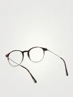 Round Optical Glasses With Blue Block Lenses