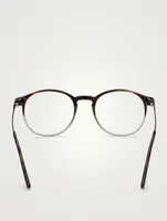 Round Optical Glasses With Blue Block Lenses