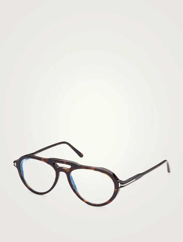 Aviator Optical Glasses With Blue Block Lenses