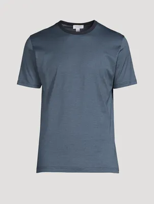 Classic Cotton T-Shirt With Tipping
