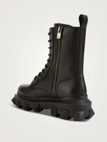 Trackstud Leather Combat Boots