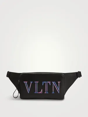 Neon VLTN Leather Belt Bag