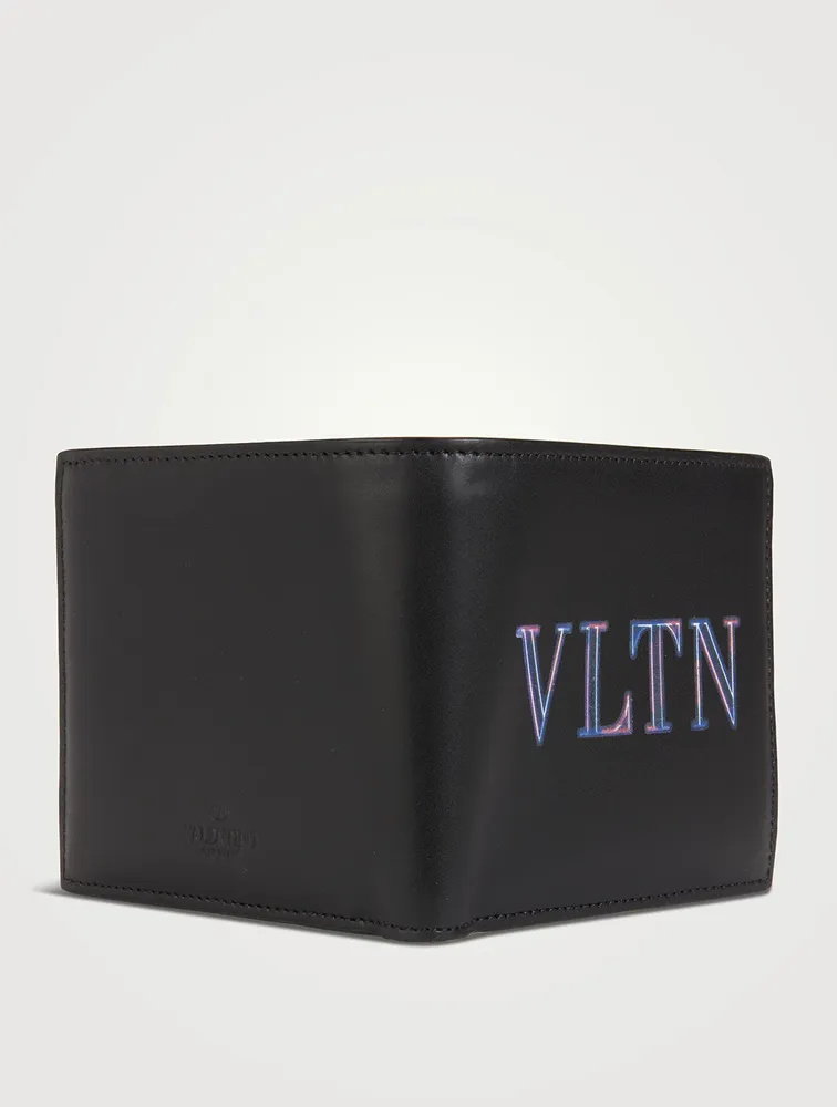 Neon VLTN Leather Wallet