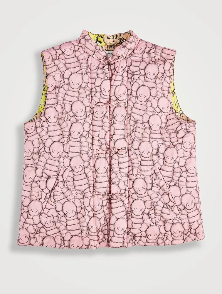 Kaws Printed Vest With Padding
