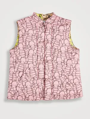 Kaws Printed Vest With Padding