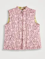 Kaws Printed Vest With Padding