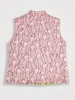 Kaws Printed Vest With Padding