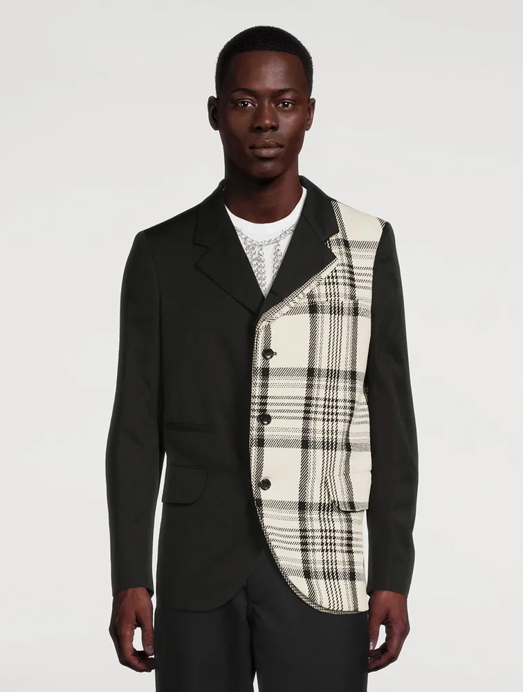 Cotton Jacket Check Print