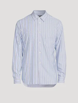 Long-Sleeve Shirt Striped Print