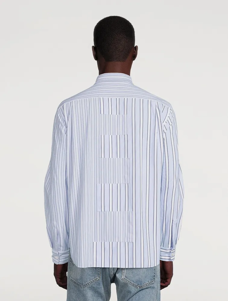 Long-Sleeve Shirt Striped Print