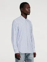 Long-Sleeve Shirt Striped Print