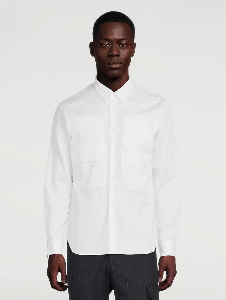 Cotton Shirt With Flap Pockets