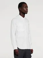 Cotton Shirt With Flap Pockets