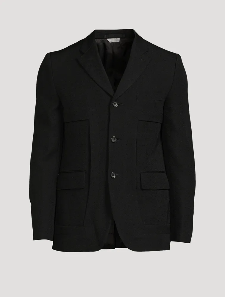 Wool Single-Breasted Jacket