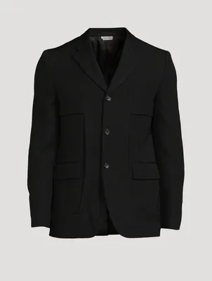 Wool Single-Breasted Jacket