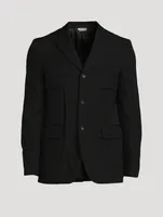 Wool Single-Breasted Jacket