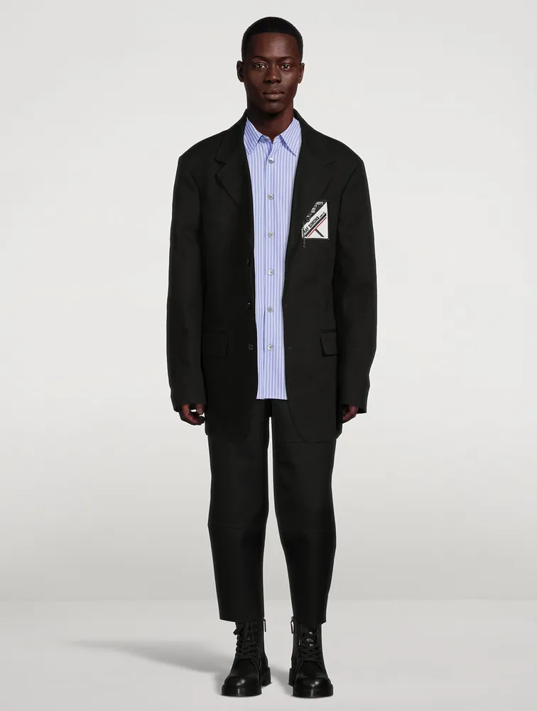 Wool Tapered Pants