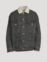 Carhartt Denim Jacket With Back Script
