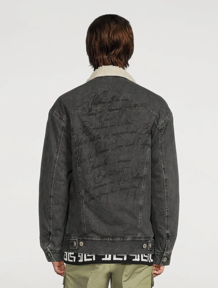 Carhartt Denim Jacket With Back Script