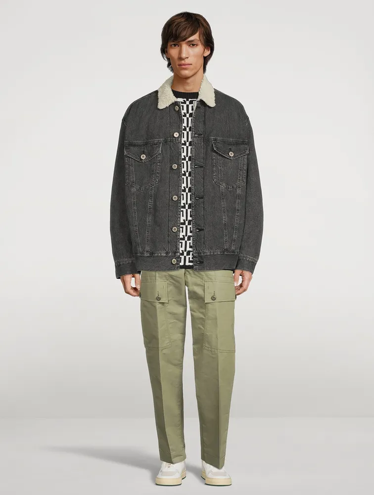 Carhartt Denim Jacket With Back Script