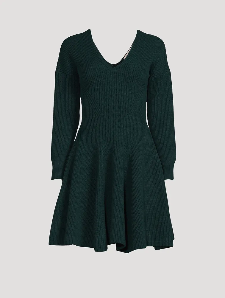 Off-The-Shoulder Wool And Cashmere Knit Dress