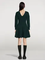 Off-The-Shoulder Wool And Cashmere Knit Dress