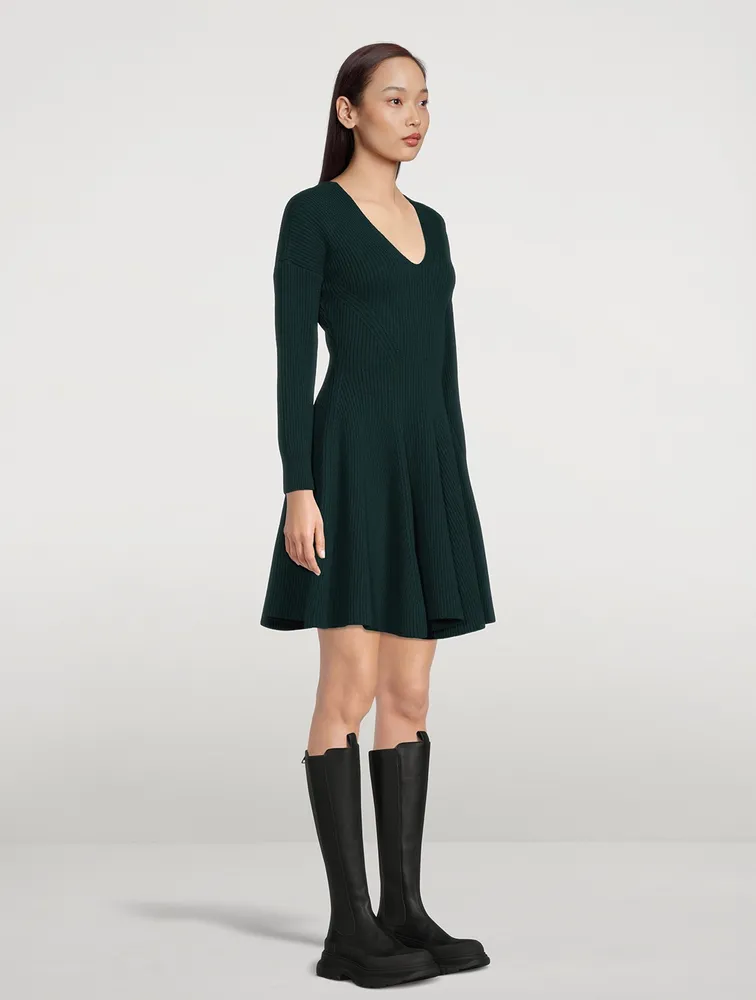 Off-The-Shoulder Wool And Cashmere Knit Dress