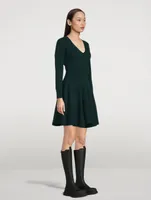 Off-The-Shoulder Wool And Cashmere Knit Dress