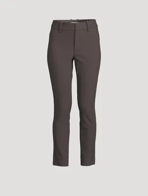 High-Waisted Cigarette Trousers