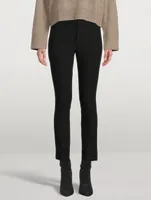 High-Waisted Cigarette Trousers