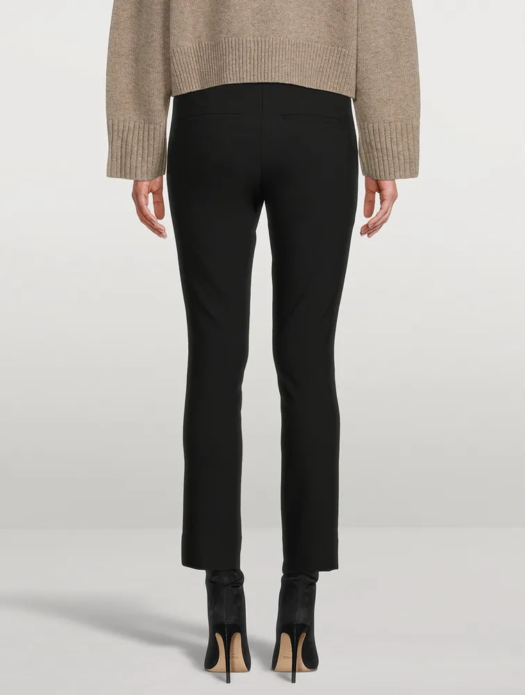 High-Waisted Cigarette Trousers