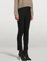 High-Waisted Cigarette Trousers