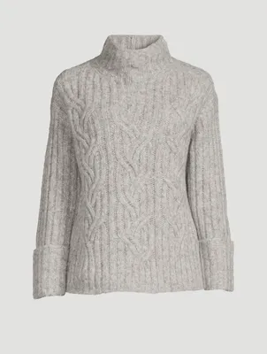 Mirrored Cable-Knit Sweater