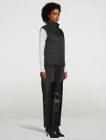 Reversible Down And Faux Shearling Vest