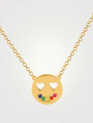 14K Gold Rainbow Happiness Necklace