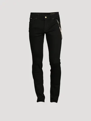 Skinny Jeans With Chain Detail