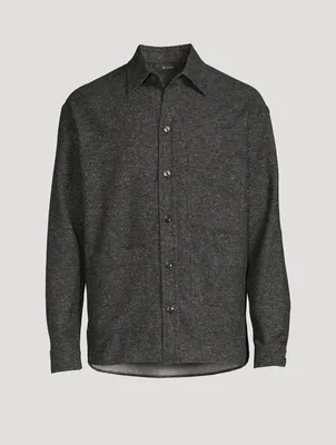 Cotton-Blend Overshirt With Pockets