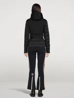 San Luis Belted Satin Down Jacket