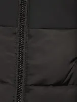 San Luis Belted Satin Down Jacket