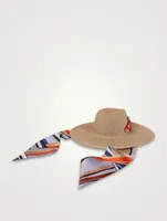 Cassidy Packable Straw Hat With 14K Gold Grommet