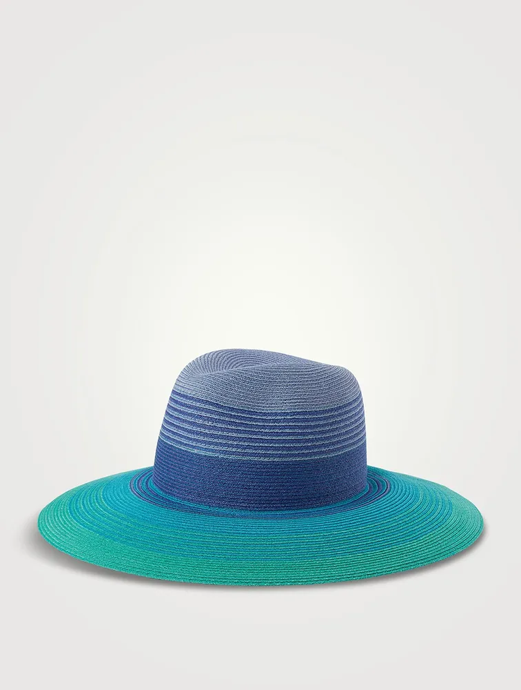 Emmanuelle Packable Wide Fedora Hat
