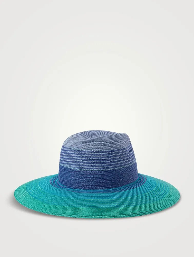 Emmanuelle Packable Wide Fedora Hat