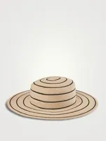 Colette Packable Straw Boater Hat