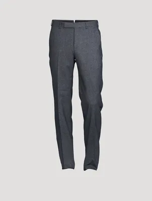 Wool Cotton And Cashmere Pants