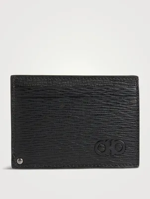 Gancini Leather Card Case