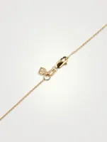 14K Gold Love Medallion Necklace With Diamonds