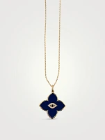 14K Gold Evil Eye Moroccan Necklace With Diamonds