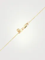 14K Gold Heart Necklace With Sapphire