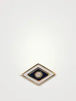 14K Gold Evil Eye Stud Earring With Diamond