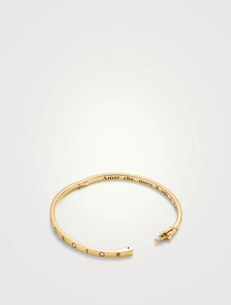 Small 18K Gold Astrid Bracelet With Diamonds